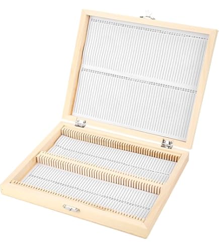 Amazon.co.jp: dailymall 顕微鏡スライド プレパラートボックス 50枚用